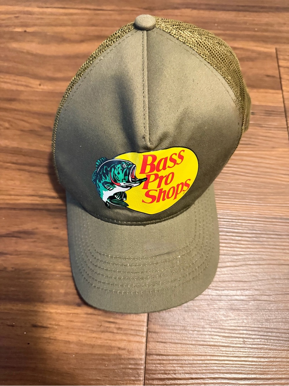 Bass Pro Shops Olive Mesh Back Logo Cap